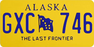 AK license plate GXC746