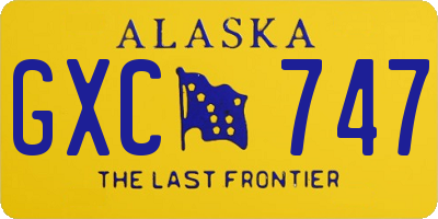 AK license plate GXC747