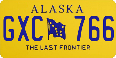 AK license plate GXC766