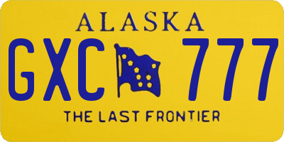 AK license plate GXC777