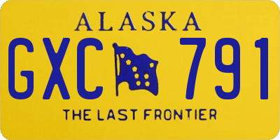 AK license plate GXC791