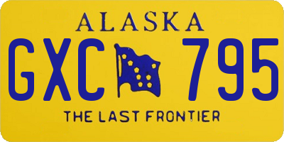 AK license plate GXC795