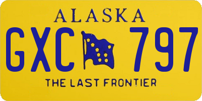 AK license plate GXC797