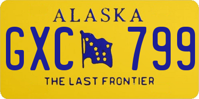 AK license plate GXC799