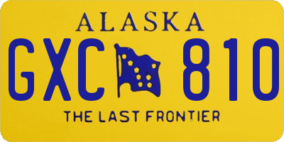 AK license plate GXC810