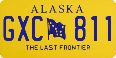 AK license plate GXC811