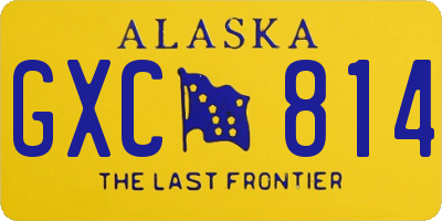 AK license plate GXC814