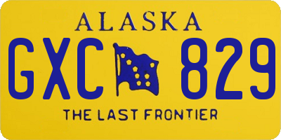 AK license plate GXC829