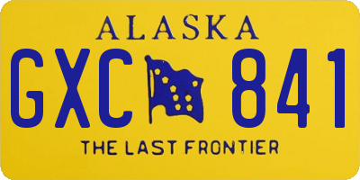 AK license plate GXC841