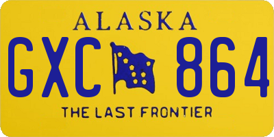 AK license plate GXC864