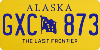 AK license plate GXC873