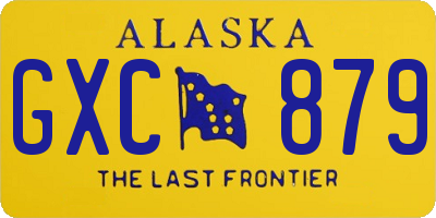 AK license plate GXC879