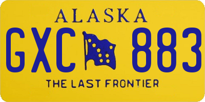 AK license plate GXC883