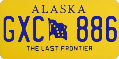 AK license plate GXC886