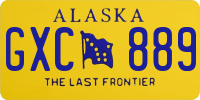 AK license plate GXC889