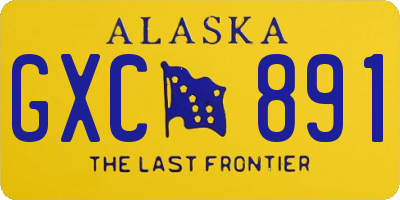 AK license plate GXC891