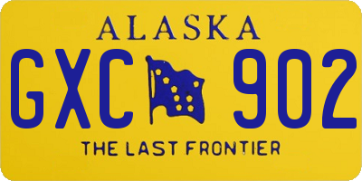 AK license plate GXC902