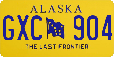 AK license plate GXC904