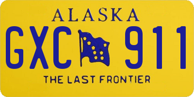 AK license plate GXC911