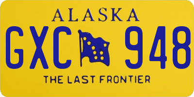 AK license plate GXC948