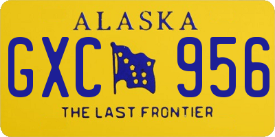 AK license plate GXC956