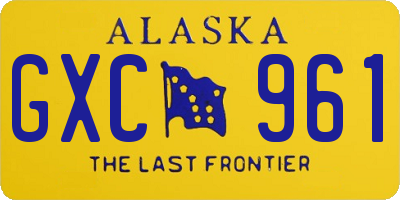 AK license plate GXC961