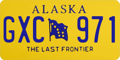 AK license plate GXC971