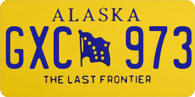 AK license plate GXC973