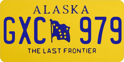 AK license plate GXC979