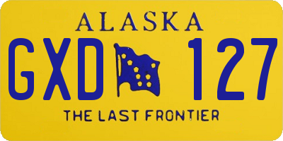 AK license plate GXD127