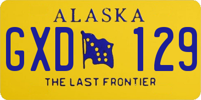AK license plate GXD129
