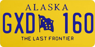 AK license plate GXD160