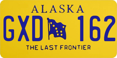 AK license plate GXD162