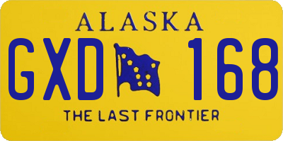 AK license plate GXD168