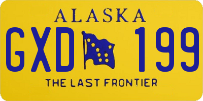 AK license plate GXD199