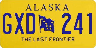 AK license plate GXD241