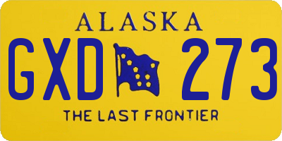 AK license plate GXD273