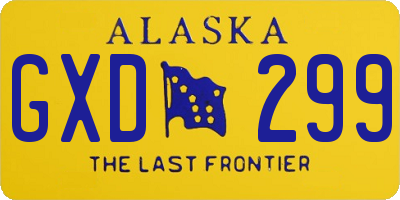 AK license plate GXD299