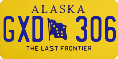 AK license plate GXD306