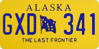 AK license plate GXD341