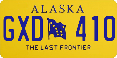 AK license plate GXD410