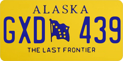 AK license plate GXD439