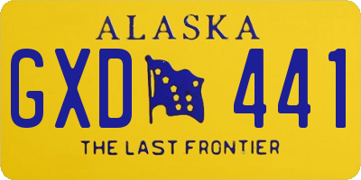 AK license plate GXD441