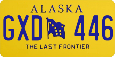 AK license plate GXD446