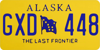 AK license plate GXD448