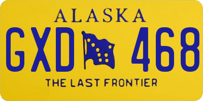 AK license plate GXD468