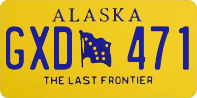 AK license plate GXD471