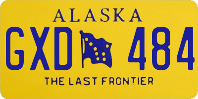 AK license plate GXD484