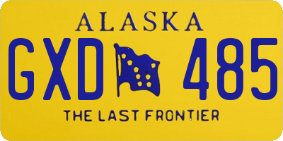 AK license plate GXD485