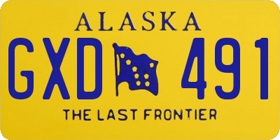 AK license plate GXD491